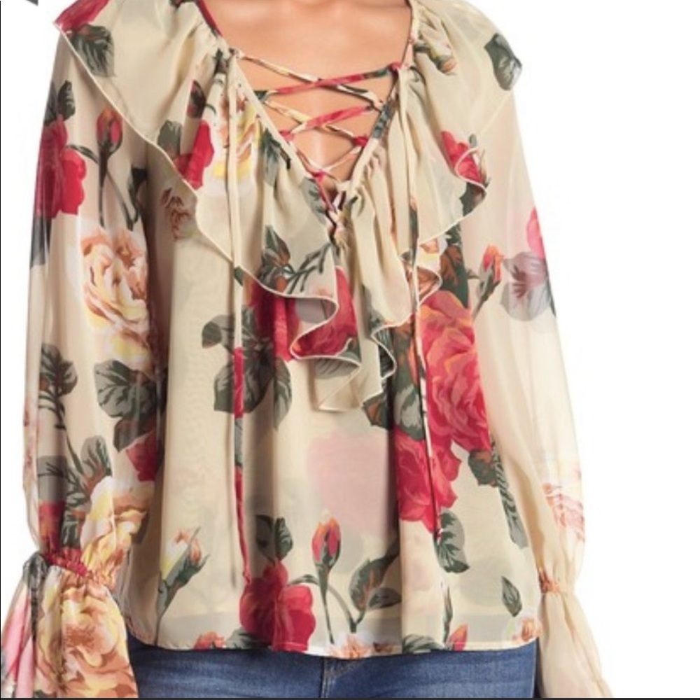 Show Me Your Mumu Elton Top in Lady Rose XS Floral